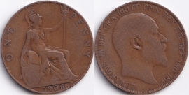 Великобритания 1 пенни 1906