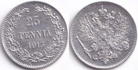 Русская Финляндия 25 пенни 1913
