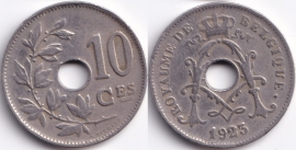 Бельгия 10 сантимов 1923 Belgique