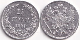 Русская Финляндия 25 пенни 1901