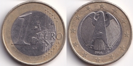 Германия 1 Евро 2005 J