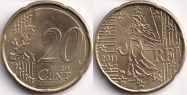Франция 20 евроцентов 2011