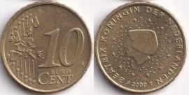Нидерланды 10 евроцентов 2000