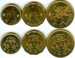 Набор - Макао 3 монеты