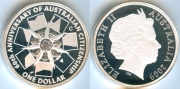 Австралия 1 Доллар 2009 60-летие гражданства Серебро
