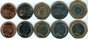 Набор - Иордания 5 монет