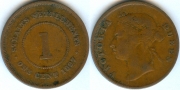 Стрейтс Сетлментс 1 цент 1897