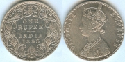 Индия 1 Рупия 1893