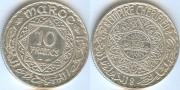Марокко 10 Франков 1352 (1933)