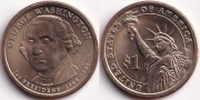 США 1 Доллар 2007 Р Джордж Вашингтон