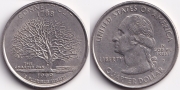 США 25 центов 1999 Р Коннектикут