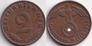 Германия 2 пфеннига 1938 J