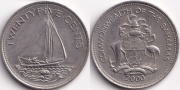 Багамские Острова 25 центов 2000