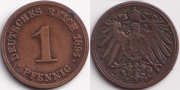 Германия 1 пфенниг 1894 F