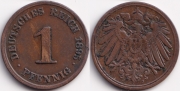 Германия 1 пфенниг 1895 J