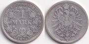 Германия 1 Марка 1875 F