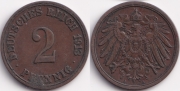 Германия 2 пфеннига 1913 А