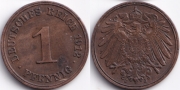 Германия 1 пфенниг 1912 J