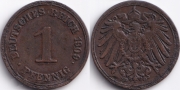 Германия 1 пфенниг 1909 G