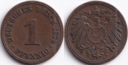 Германия 1 пфенниг 1892 А