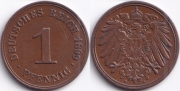 Германия 1 пфенниг 1899 А