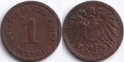 Германия 1 пфенниг 1900 G
