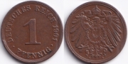 Германия 1 пфенниг 1901 А