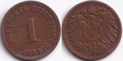 Германия 1 пфенниг 1908 F