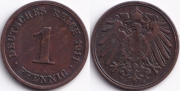 Германия 1 пфенниг 1911 J