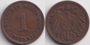 Германия 1 пфенниг 1906 А