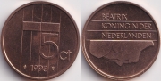 Нидерланды 5 центов 1993 UNC