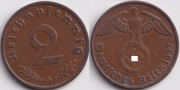 Германия 2 пфеннига 1937 А