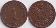 Германия 1 пфенниг 1898 A