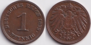 Германия 1 пфенниг 1899 J