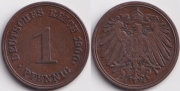 Германия 1 пфенниг 1900 E