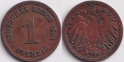 Германия 1 пфенниг 1901 D