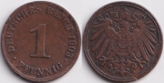 Германия 1 пфенниг 1903 J