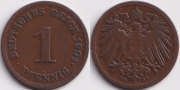 Германия 1 пфенниг 1904 G
