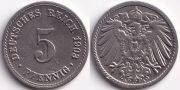 Германия 5 пфеннигов 1903 A