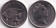 Бермуды 5 центов 1986