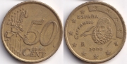 Испания 50 евроцентов 2000