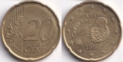 Испания 20 евроцентов 2016