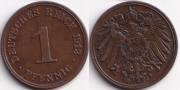 Германия 1 пфенниг 1913 J
