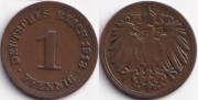 Германия 1 пфенниг 1913 F