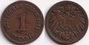 Германия 1 пфенниг 1913 E