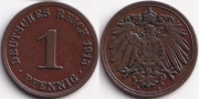Германия 1 пфенниг 1913 A
