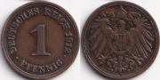 Германия 1 пфенниг 1912 F