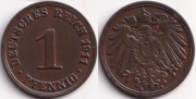 Германия 1 пфенниг 1911 A