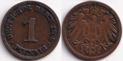 Германия 1 пфенниг 1909 D