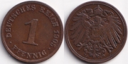 Германия 1 пфенниг 1905 J